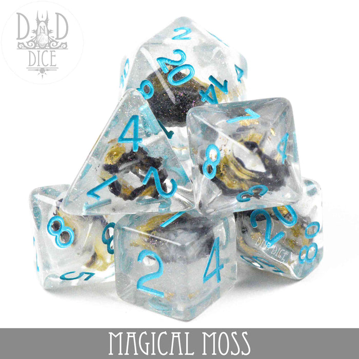 DND DICE Magical Moss Dice Set
