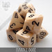 DND DICE Marble Bone 7 Dice Set