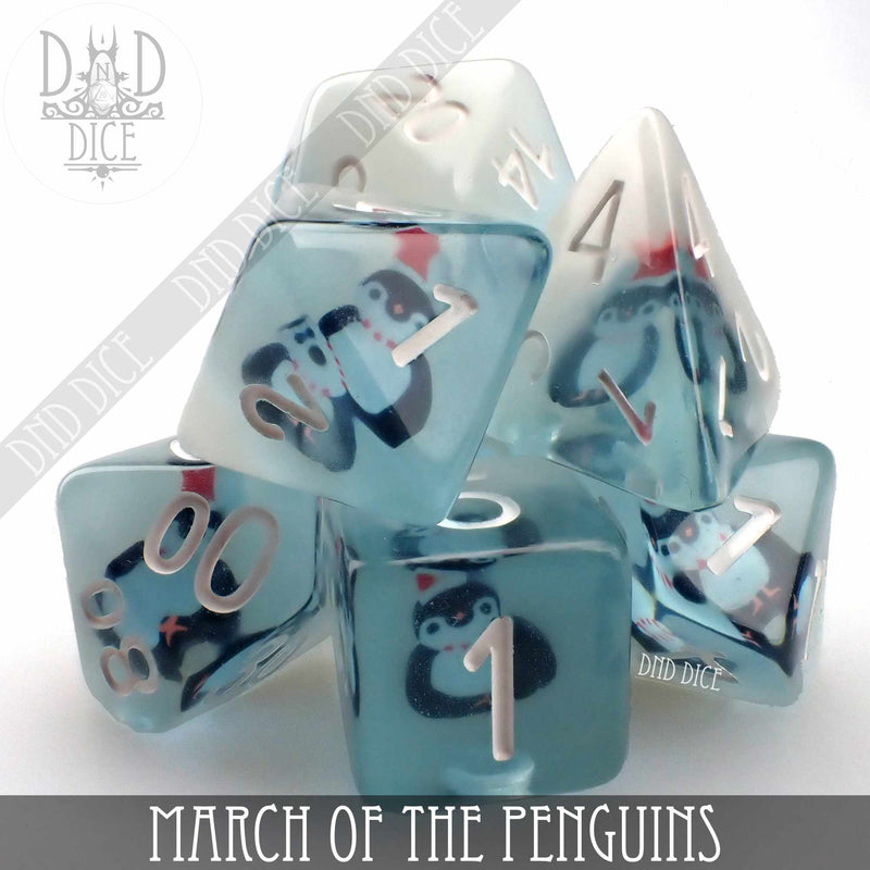 DND DICE March of the Penguins Dice Set