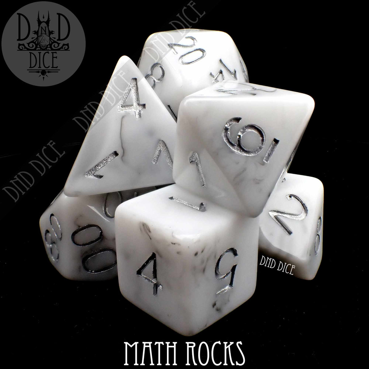 Dnd Math Rocks DND DICE Math Rocks Dice Set — White Rose Hobbies