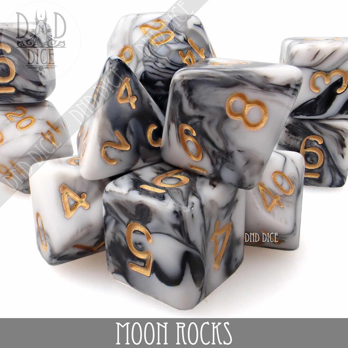 DND DICE Moon Rocks 11 Dice Set