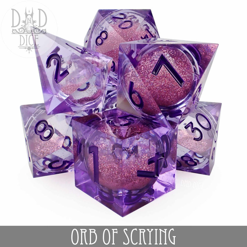 DND DICE Orb of Scrying Liquid Core Dice Set