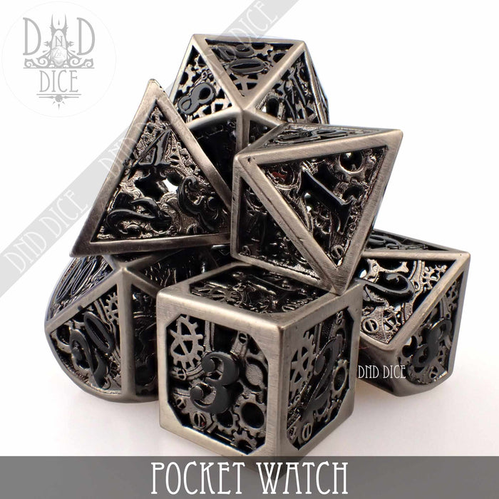 DND DICE Pocket Watch Metal Dice Set (Gift Box)