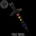 DND DICE Pride Dice Sword Enamel Pin