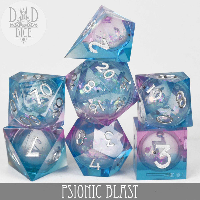 DND DICE Psionic Blast Liquid Core Dice Set