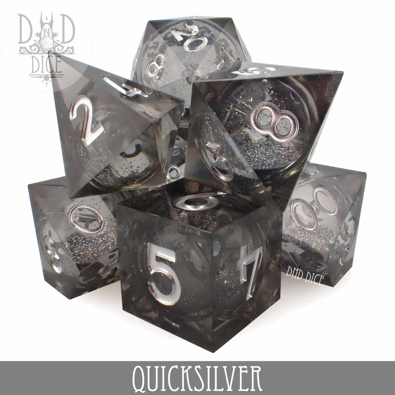 DND DICE Quicksilver Liquid Core Dice Set