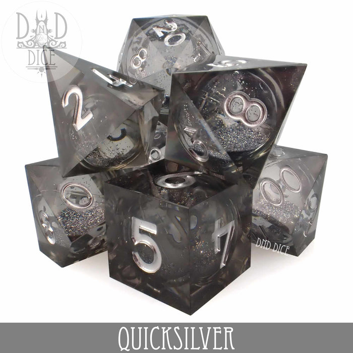 DND DICE Quicksilver Liquid Core Dice Set
