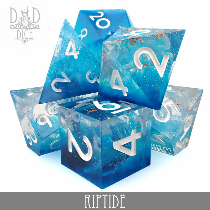 DND DICE Riptide Handmade Dice Set