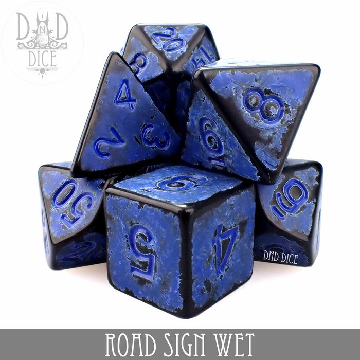 DND DICE Road Sign Wet Dice Set