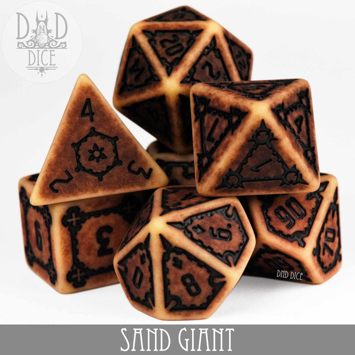 DND DICE Sand Giant Dice Set (Oversize)