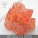 DND DICE Sea Glass Rose Quartz Dice Set