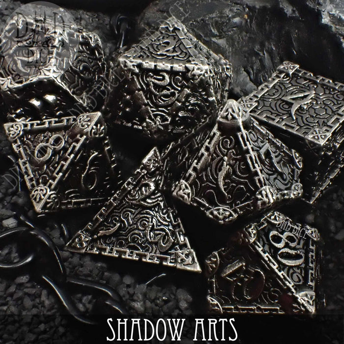 DND DICE Shadow Arts Metal Dice Set