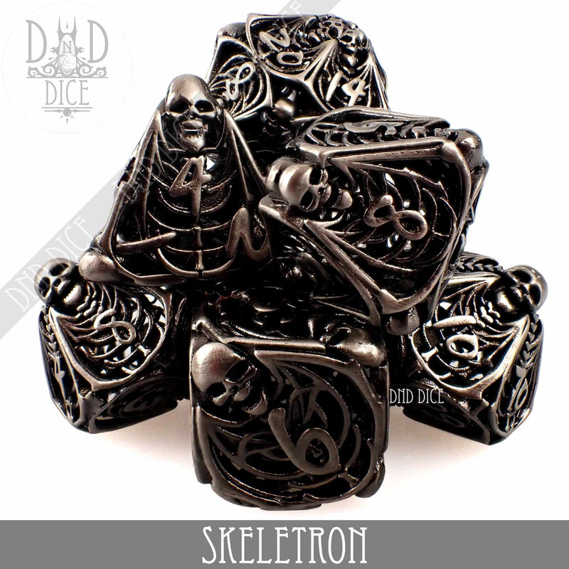 DND DICE Skeletron Metal Dice Set (Gift Box)