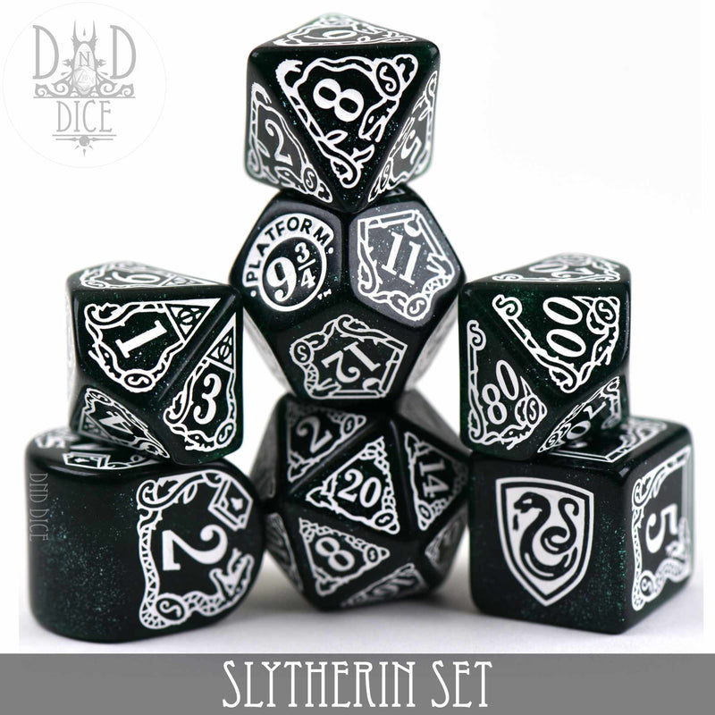 DND DICE Harry Potter - Slytherin Dice Set