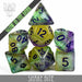 DND DICE Snake Bite Glow in the Dark Dice Set