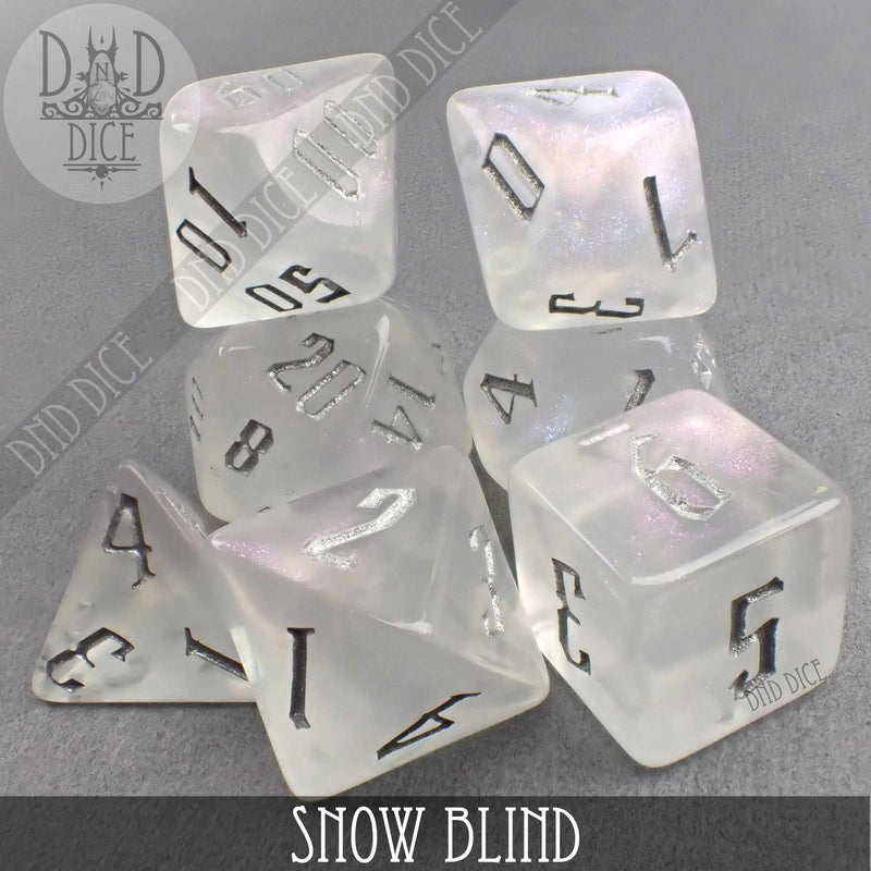 DND DICE Snow Blind Dice Set