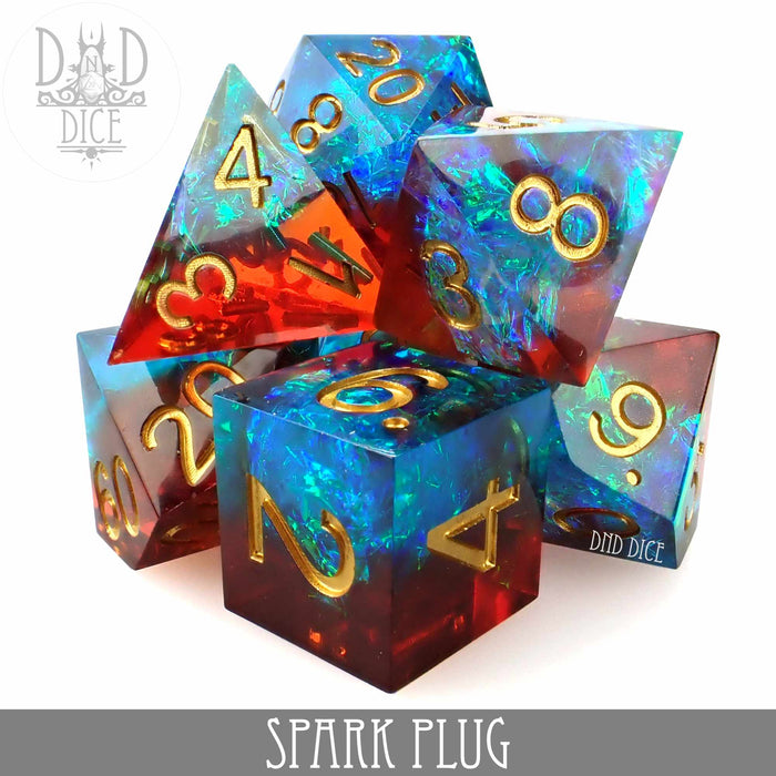 DND DICE Spark Plug Handmade Dice Set