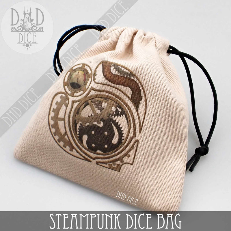 DND DICE Steampunk Dice Bag