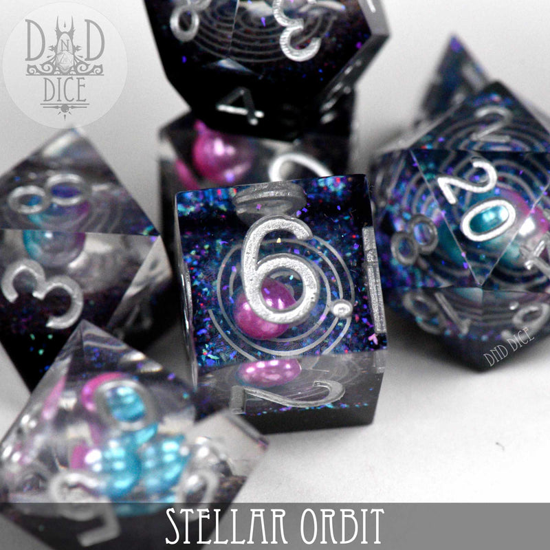 DND DICE Stellar Orbit Handmade Dice Set