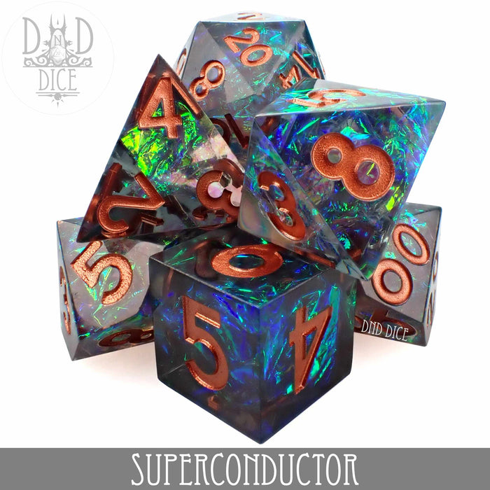 DND DICE Superconductor Handmade Dice Set