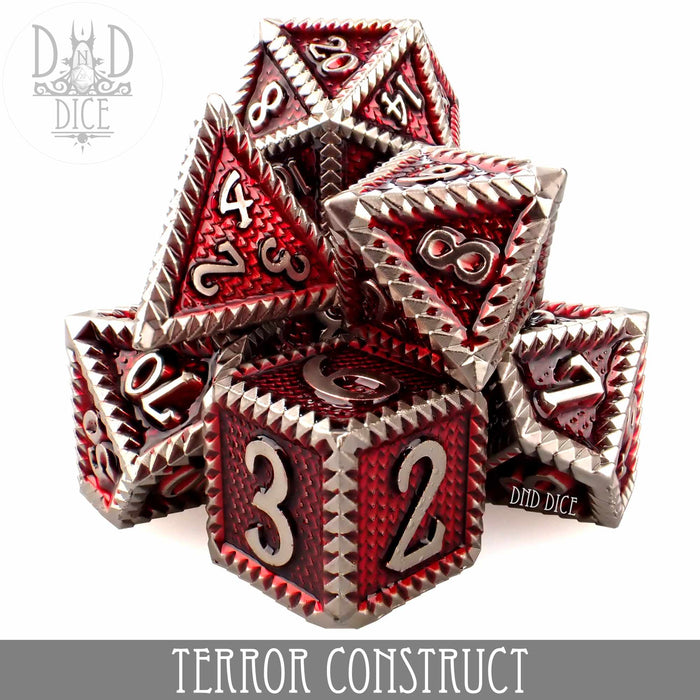 DND DICE Terror Construct Metal Dice Set