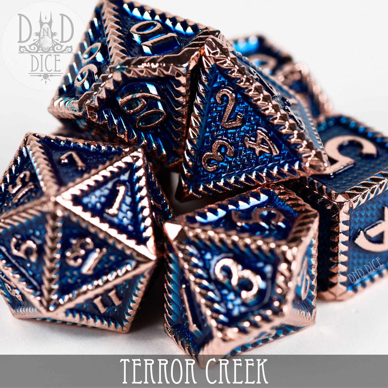 DND DICE Terror Creek Metal Dice Set