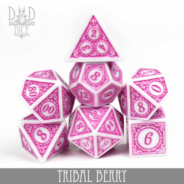 DND DICE Tribal Berry Dice Set