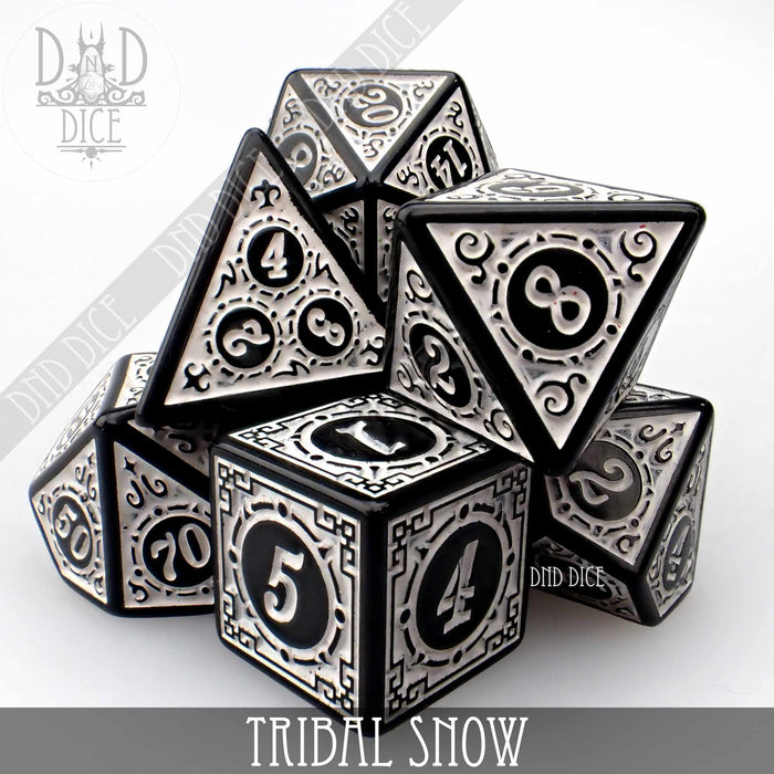 DND DICE Tribal Snow Dice Set
