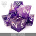 DND DICE Violet Visage Handmade Dice Set