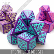 DND DICE The Witcher Dice Set and Coin - Dandelion / Jaskier