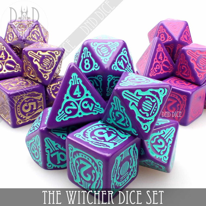 DND DICE The Witcher Dice Set and Coin - Dandelion / Jaskier