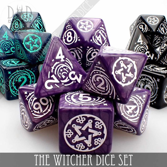 DND DICE The Witcher Dice Set and Coin - Yennefer