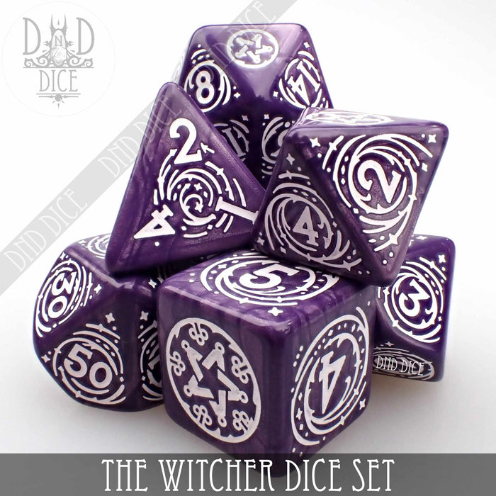 DND DICE The Witcher Dice Set and Coin - Yennefer