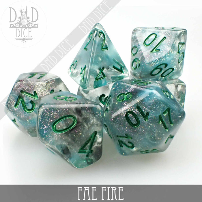 DND DICE Fae Fire Dice Set