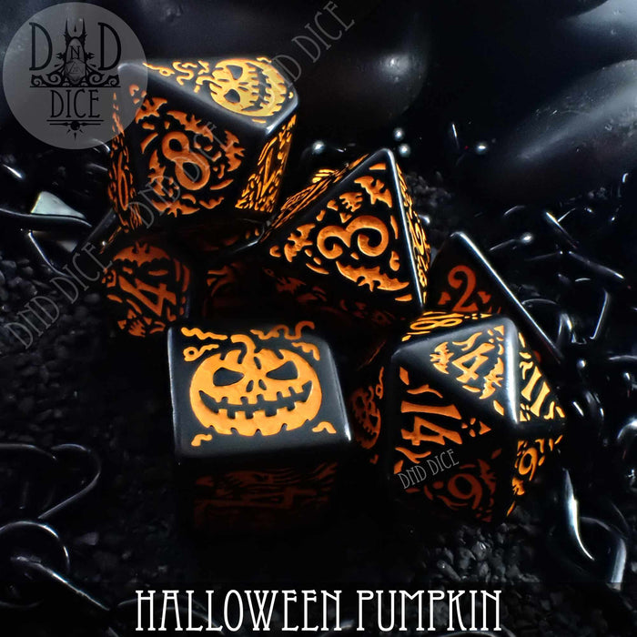 DND DICE Halloween Pumpkin Dice Set