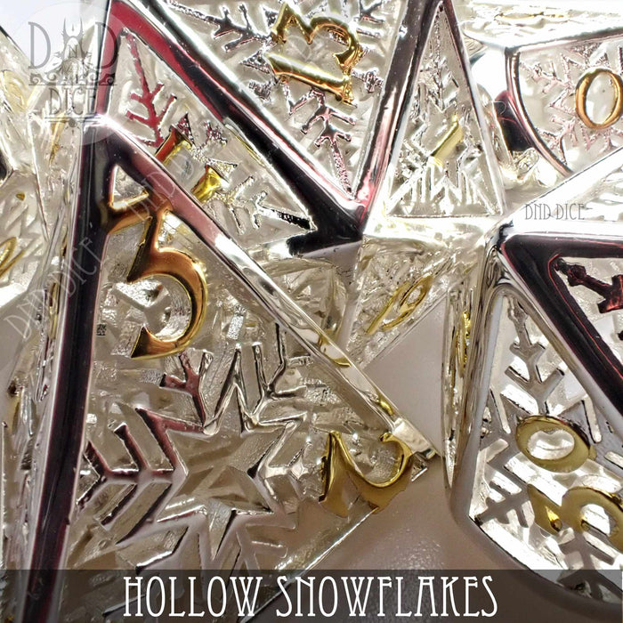 DND DICE Snowflakes Metal Dice Set (Gift Box)