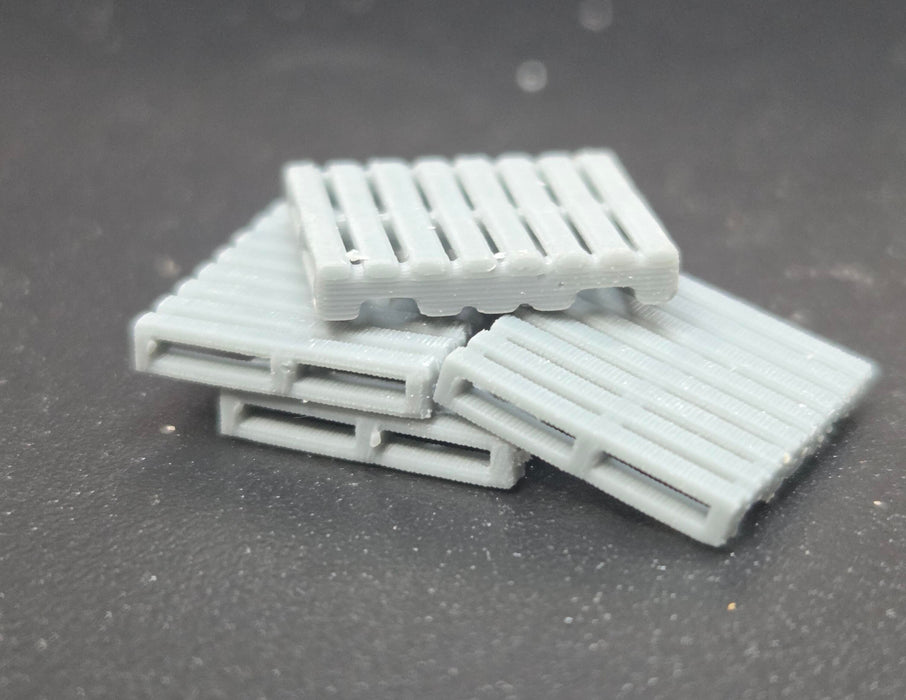 3G Resin Prints B-00043 HO Scale Wood Skids (Unpainted Resin Pack of 8)