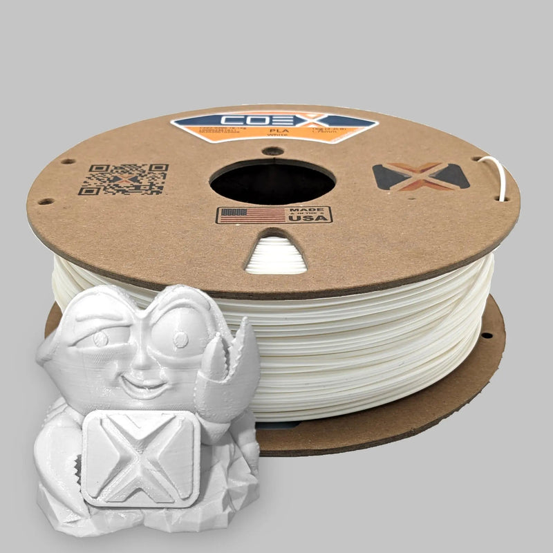 COEX 3D White PLA Prime 3D Filament