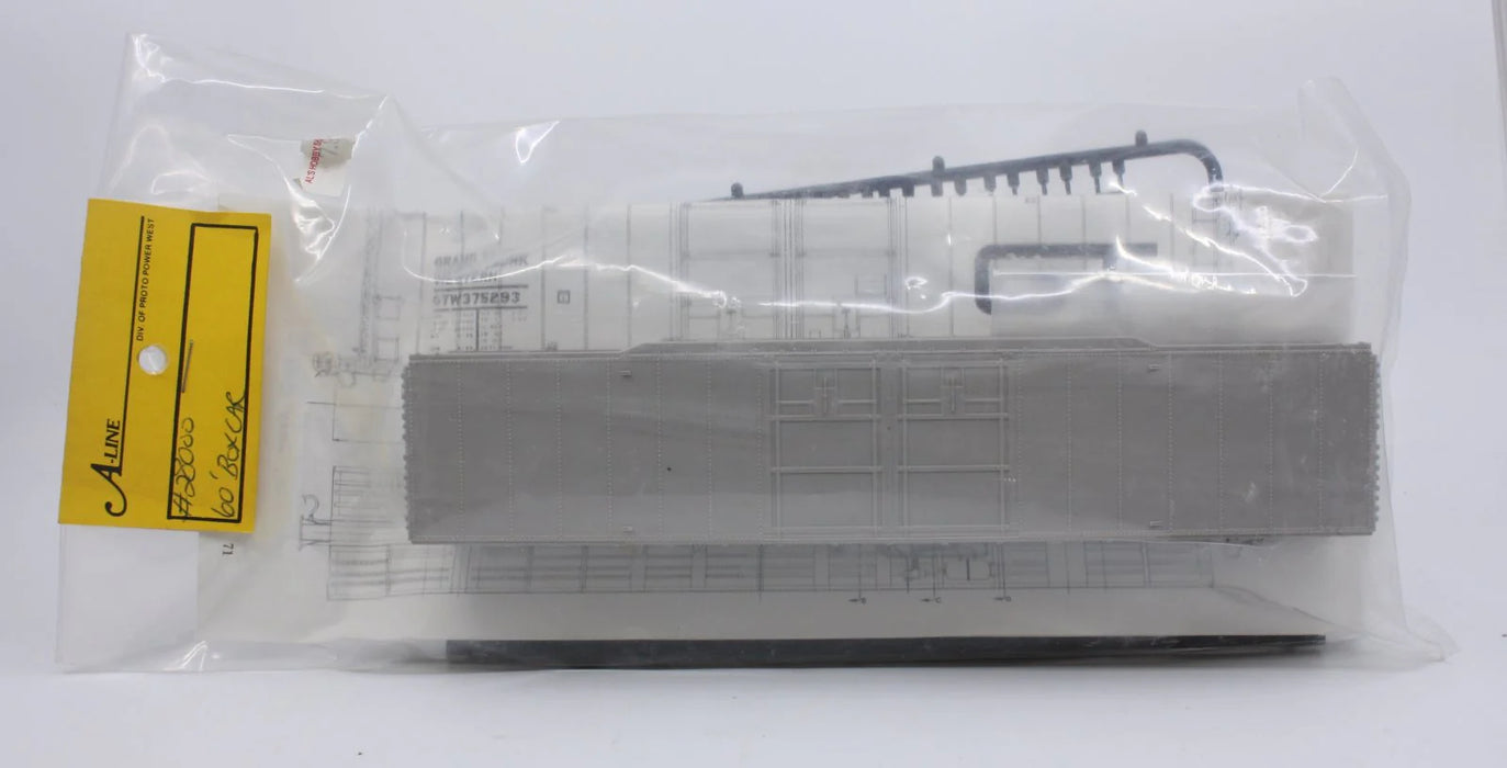 A-Line 28000 HO Scale 60' Greenville Boxcar Undecorated Kit