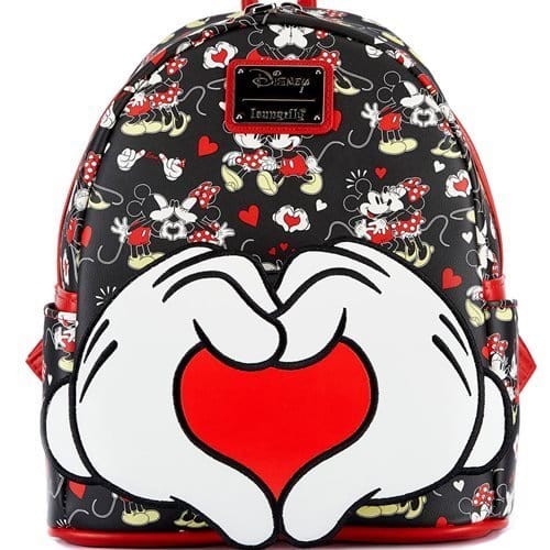 Loungefly Mickey Mouse and Minnie Mouse Heart Hands Mini  display picture 1