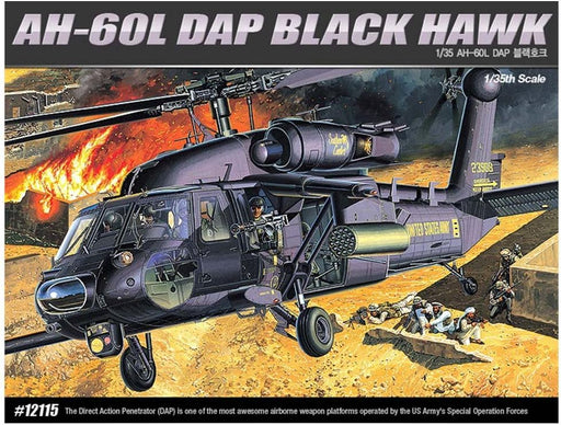 ACADEMY 12115 1/35 Ah-60L Dap Blackhawk Model Helicopter Kit