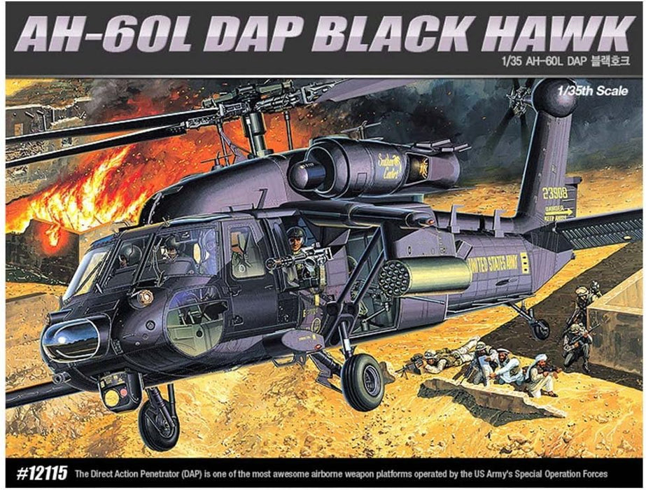 ACADEMY 12115 1/35 Ah-60L Dap Blackhawk Model Helicopter Kit
