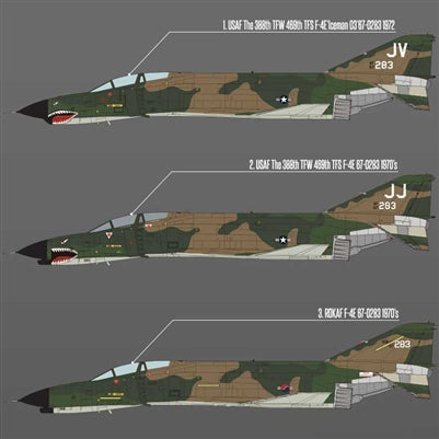 ACADEMY 12133 1/32 USAF F-4E Phantom II "Vietnam War" Model Aircraft Kit