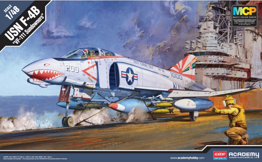 ACADEMY 12232 1/48 F-4B "VF-111 Sundowners" MCP Model Aircraft Kit