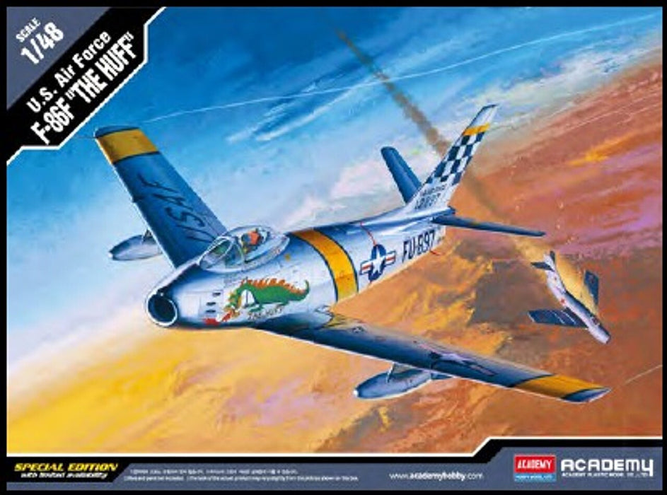 ACADEMY 12234 1/48 U.S. Air Force F-86F "The Huff" Special Edition Model Aircraft Kit
