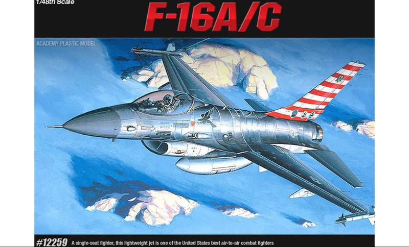 ACADEMY 12259 1/48 F-16A/C Fighting Falcon Jet Model Aircraft Kit