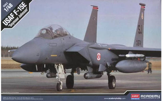 ACADEMY 12295 1/48 USAF F-15E Jet "Seymour Johnson" Model Aircraft Kit