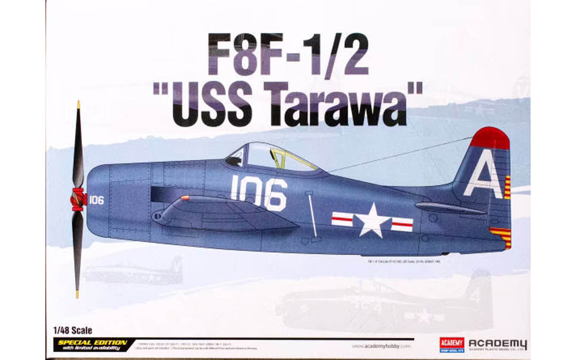 ACADEMY 12313 1/48 F8F-1/2 USS Tarawa Model Aircraft Kit