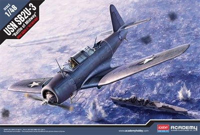 ACADEMY 12324 1/48 USN SB2U-3 "Battle of Midway" Model Aircraft Kit