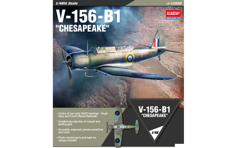 ACADEMY 12330 1/48  V-156-B1 "Chesapeake" Model Aircraft Kit